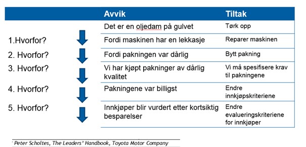 5 ganger hvorfor